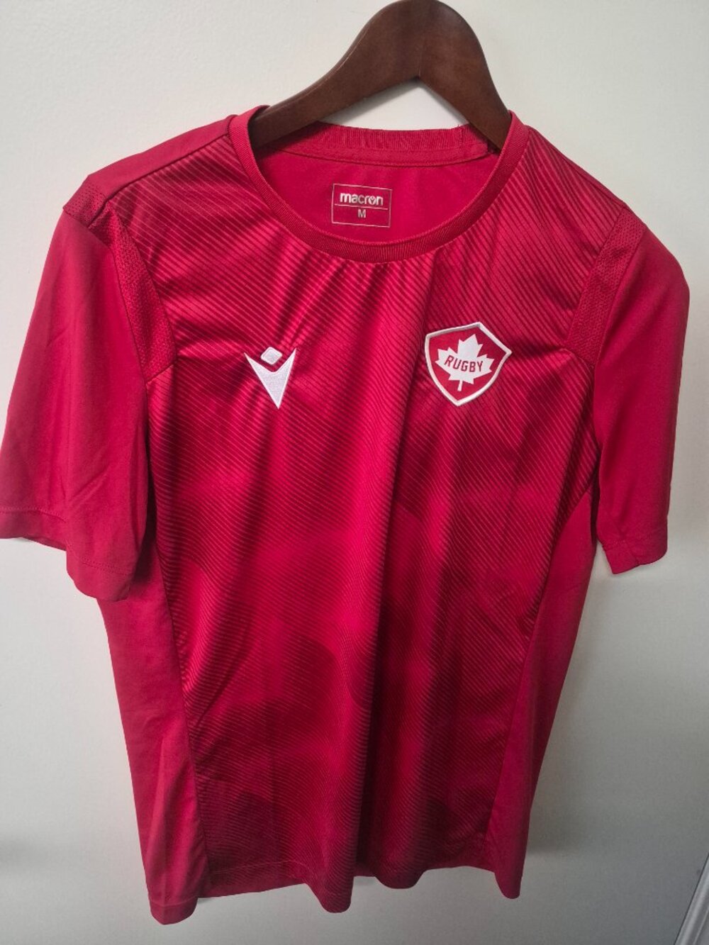 Macron Rugby Canada Men's Medium Short Sleeve Training Shirt